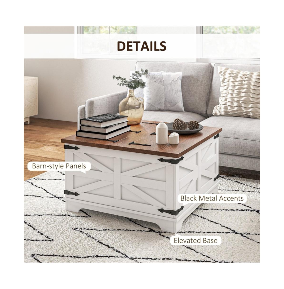 Slickblue Modern Coffee Table, Stylish Centerpiece for Living Room Decor and Functionality