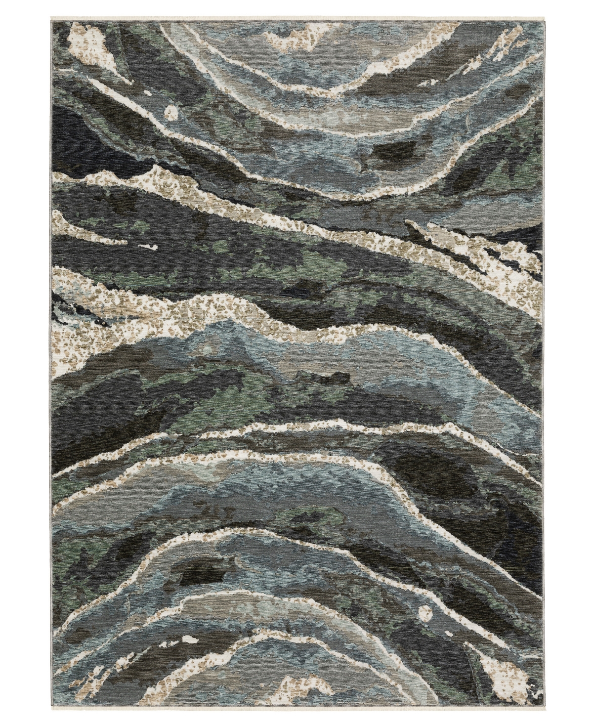 Oriental Weavers Echo Ech12 7'10"x10'10" Area Rug In Blue