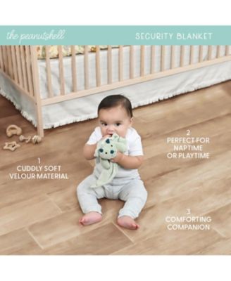 Dino Tummy Time Mat and Security Blanket Crib Bedding Set, 4-Piece Set