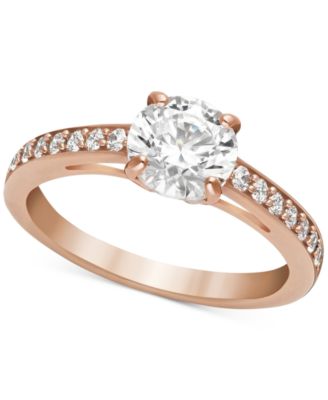 Swarovski - Rose Gold-Tone Crystal Ring