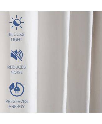 Soft Cotton Feel Twill Polyester Blackout Grommet Pair (2 panels), 52"×84"