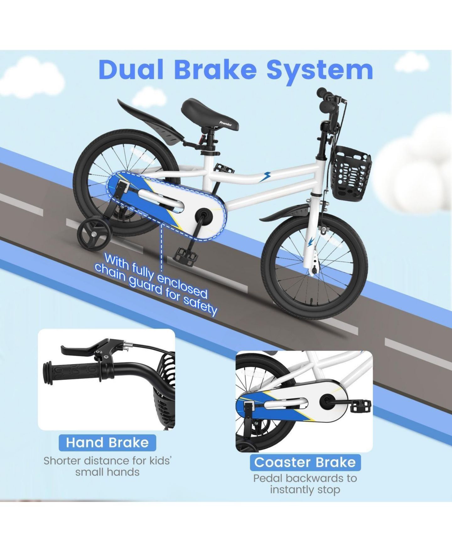 Детская игрушка HONGGE 16 in Kids Bike with Removable Training Wheels — фото 8