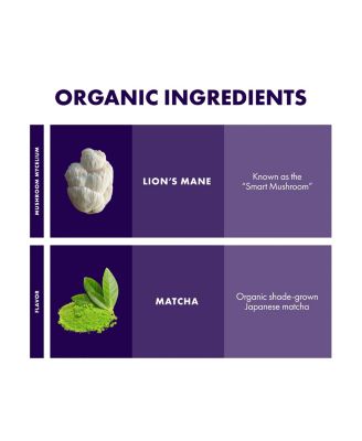 MycoBrew Matcha - Matcha Drink Mix - Matcha Green Tea Powder that Includes Lion's Mushroom - Drink Mix with Organic Matcha Tea - 10 Packets (10 Servings)