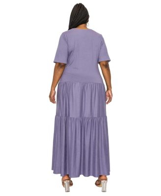 Plus Size Jourdan Tiered Maxi Dress
