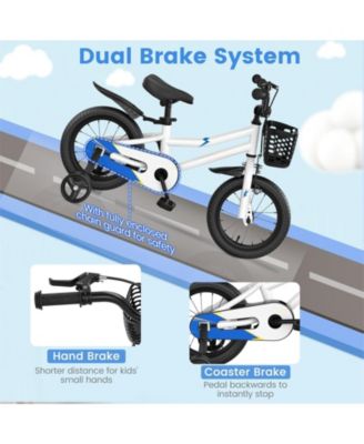 14 Inch Kids Bike with 2 Training Wheels for 3-5 Years Old