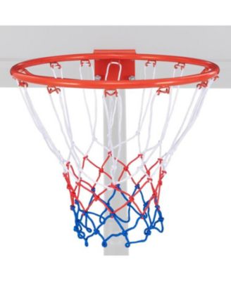 18 Inch Basketball Rim Goal Replacement with All Weather Net and Mounting Hardware