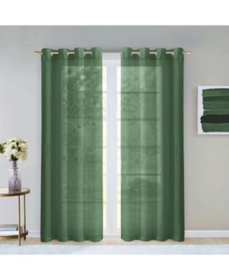 Melrose Semi Sheer Window Panel Set, 110" W x 84" L