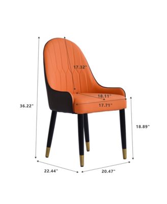 PU Sponge Dining Chairs, Set of 2