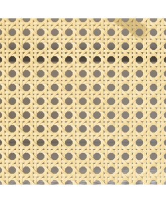 Streamdale 39.4"W Freestanding MDF Rattan Doors, Drawers & Countertop Kitchen Pantry Cabinet