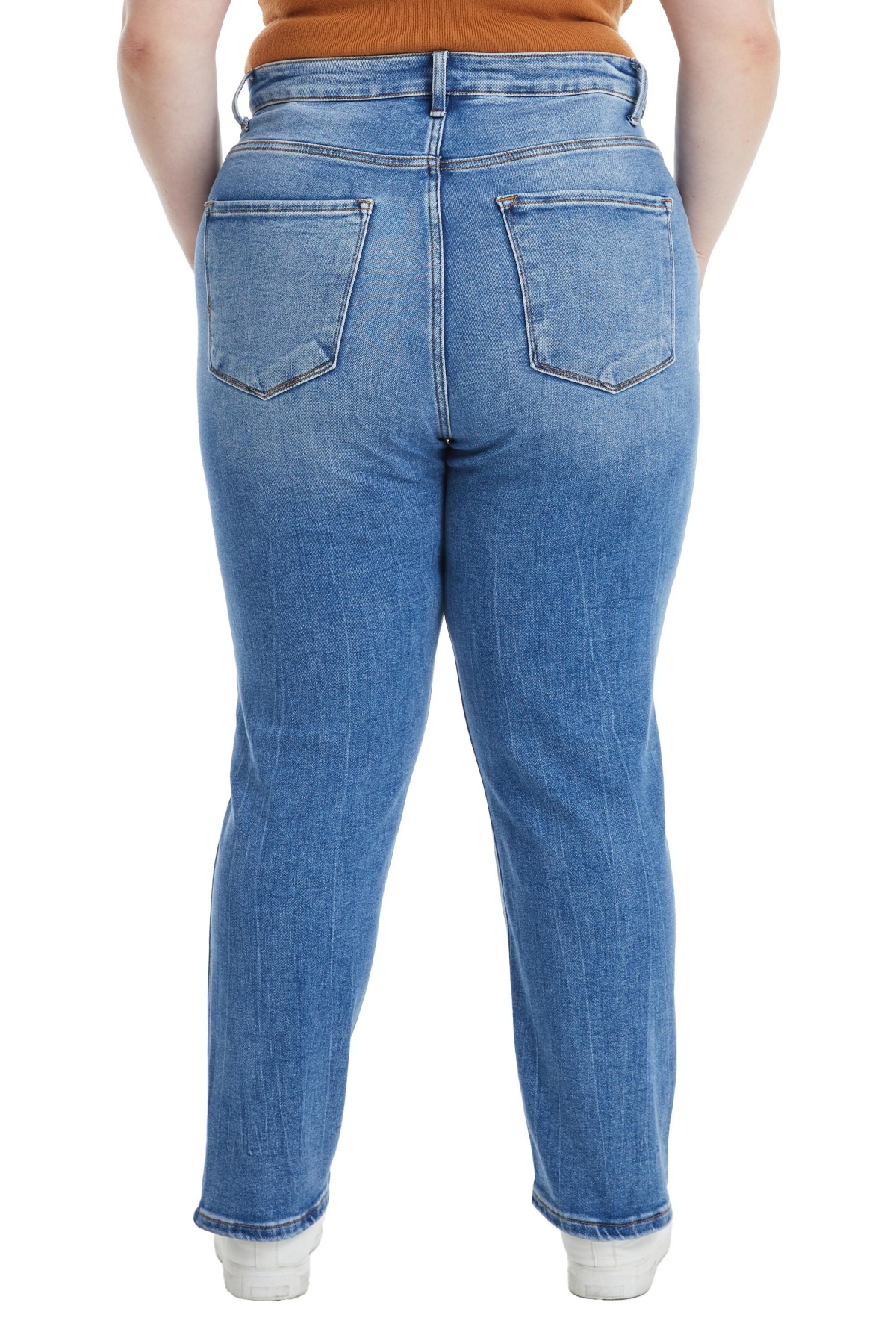 BAYEAS PLUS SIZE SARAH HIGH RISE RELAXED STRAIGHT JEANS 