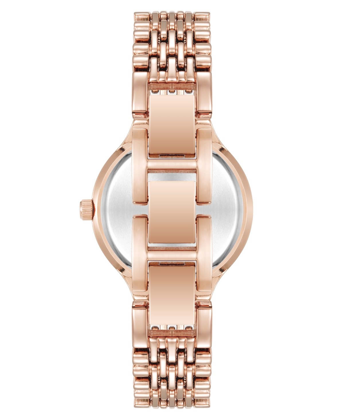 Anne Klein Women's Quartz Iconic Roman Numeral Bezel Rose Gold-tone Alloy Metal Watch, 30mm In Rose Gold-tone