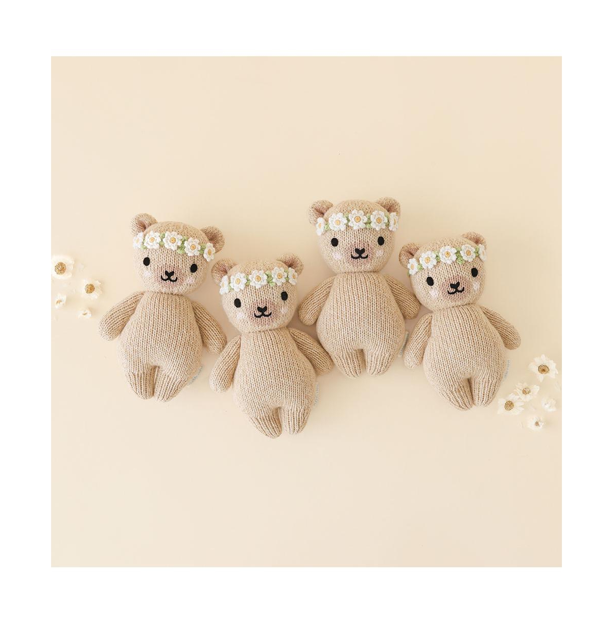 cuddle+kind cuddle+kind Unisex Baby honey bear (flower crown) - Baby -pastel brown