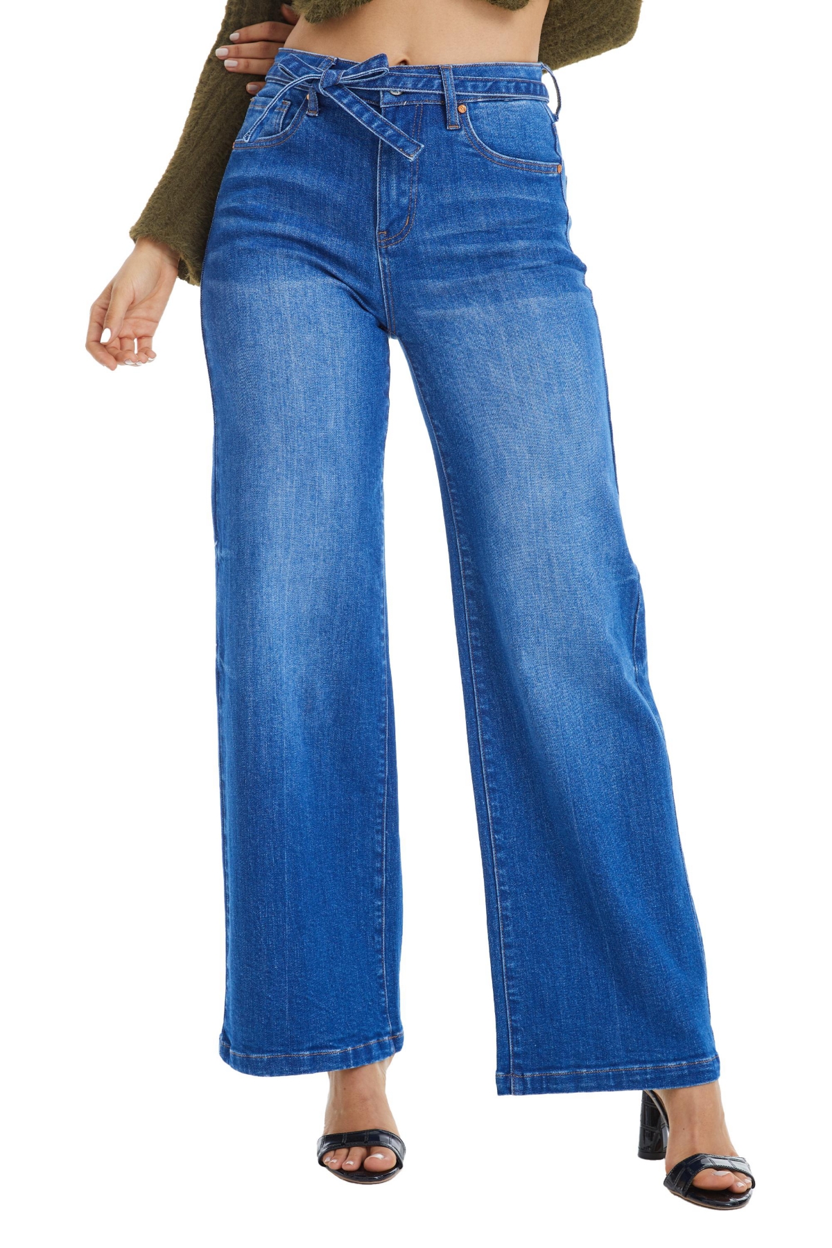 BAYEAS WOMEN'S CLOE HIGH RISE WIDE LEG JEANS 