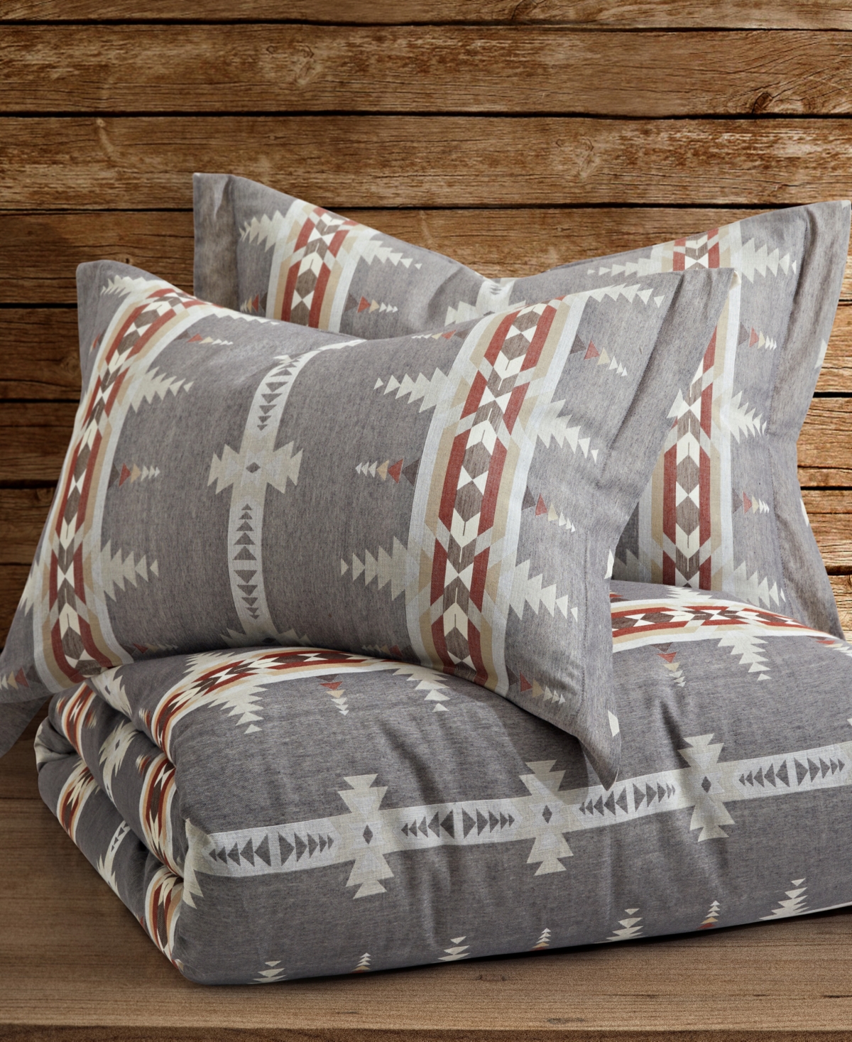 Levtex Corrales Reversible 3-pc. Comforter Set, Full/queen In Grey