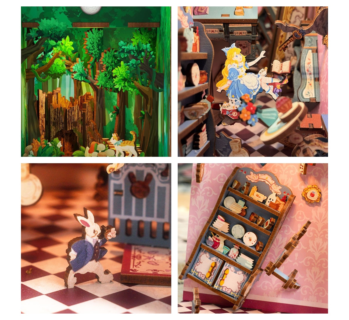 Flash Popup Diy 3D Book Nook Kit Travel with the Wind 143pcs