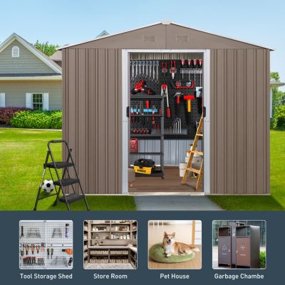 Sturdy Eco-Smart Shed with Vent Vents & Padlock Security