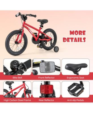 16-Inch Kids' Bike with Handbrake, Coaster Brake, and Bell for Ages 4-7
