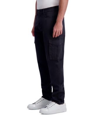 Men's Peached Slim-Fit Cargo Pants