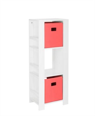 Book Nook Collection Kids Cubby Storage Tower with Bookshelves