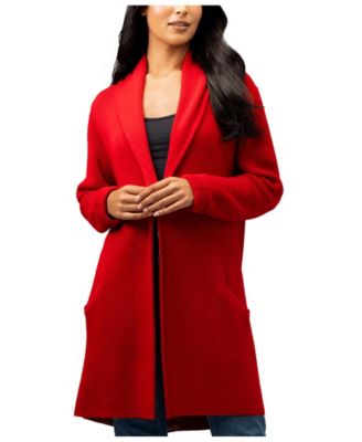Simply Natural Jena Alpaca Long Cardigan - Red 217$