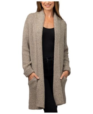 Simply Natural Jena Alpaca Long Cardigan - Melange Tan 290$