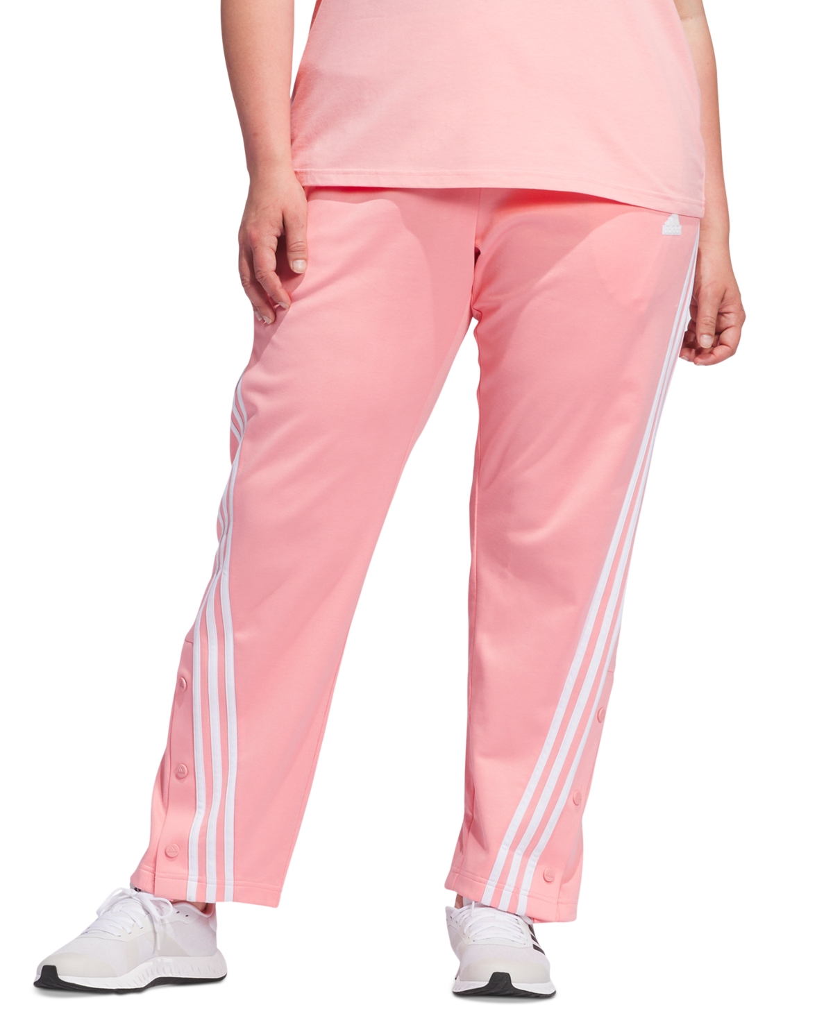 Adidas Originals Plus Size All Szn Fleece 3 stripes Track Pants In Pink ModeSens