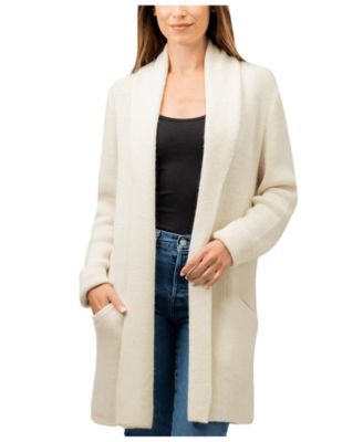 Simply Natural Jena Alpaca Long Cardigan - Ivory 290$