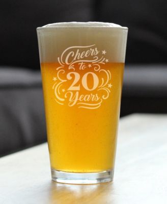 Cheers to 20 Years Pint Glass