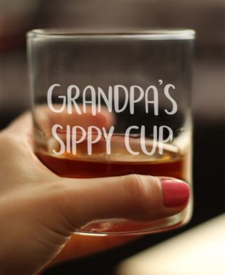 Grandpa's Sippy Cup Whiskey Rocks Glass
