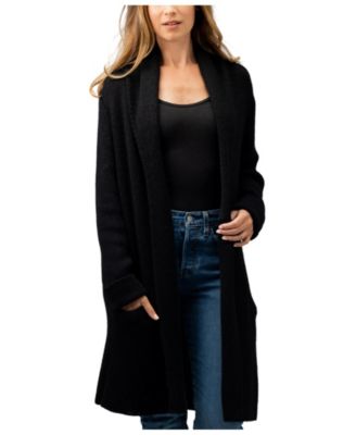 Simply Natural Jena Alpaca Long Cardigan - Black 340$