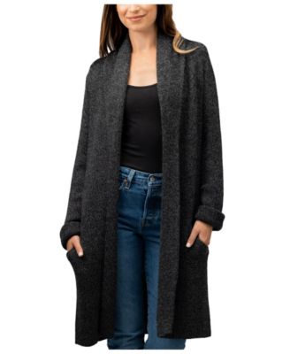 Simply Natural Jena Alpaca Long Cardigan - Charcoal 340$