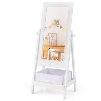 Kids Freestanding Full Length Dressing Floor Mirror