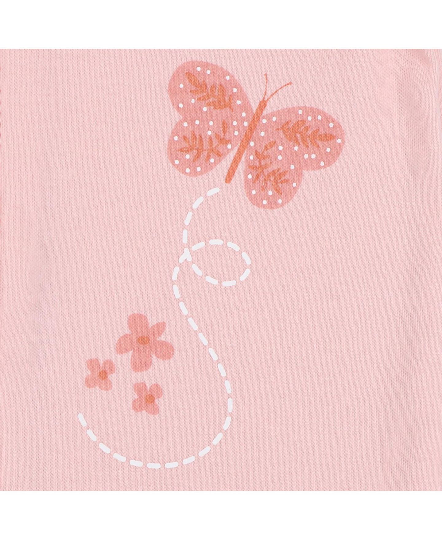 Детские комбинезоны для сна The Peanutshell Boho Butterfly, набор из 3 шт, цвет: Коралловый / Розовый — фото 7