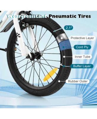 18 Inch Kids Bike with Kickstand and Coaster Brake for 4-8 Years Old