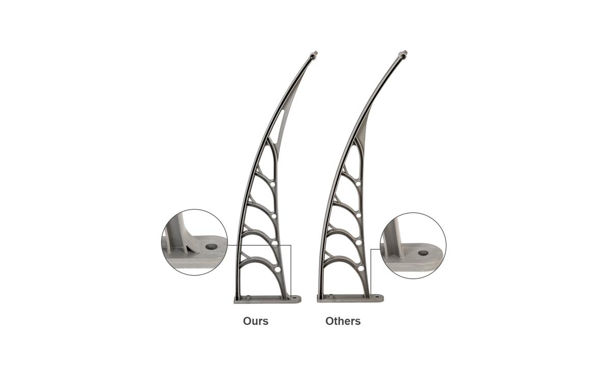 Slickblue Household Door and Window Awnings Canopy Bracket for Durable Weather Protection and Shade