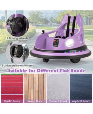 12V Kids Ride On Bumper Car with Remote Control and Dual Joysticks