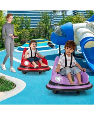 12V Kids Ride On Bumper Car with Remote Control and Dual Joysticks