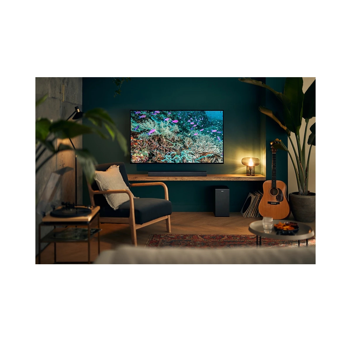 Philips 2.1 Channel Soundbar with Wireless Subwoofer – Dolby Audio, Bluetooth Streaming, Hdmi Arc, Multiple Sound Modes,- Black