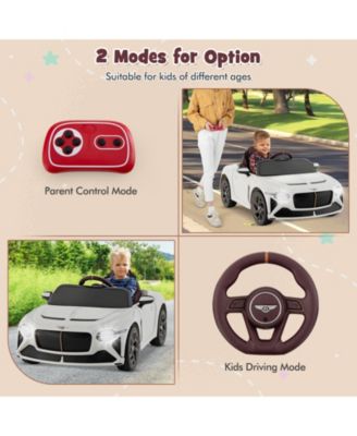 12V Powered Car Kids Ride-on Racer Car Licensed Bentley Bacalar