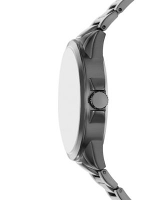 Men's Three Hand Gunmetal Alloy Watch, 45mm