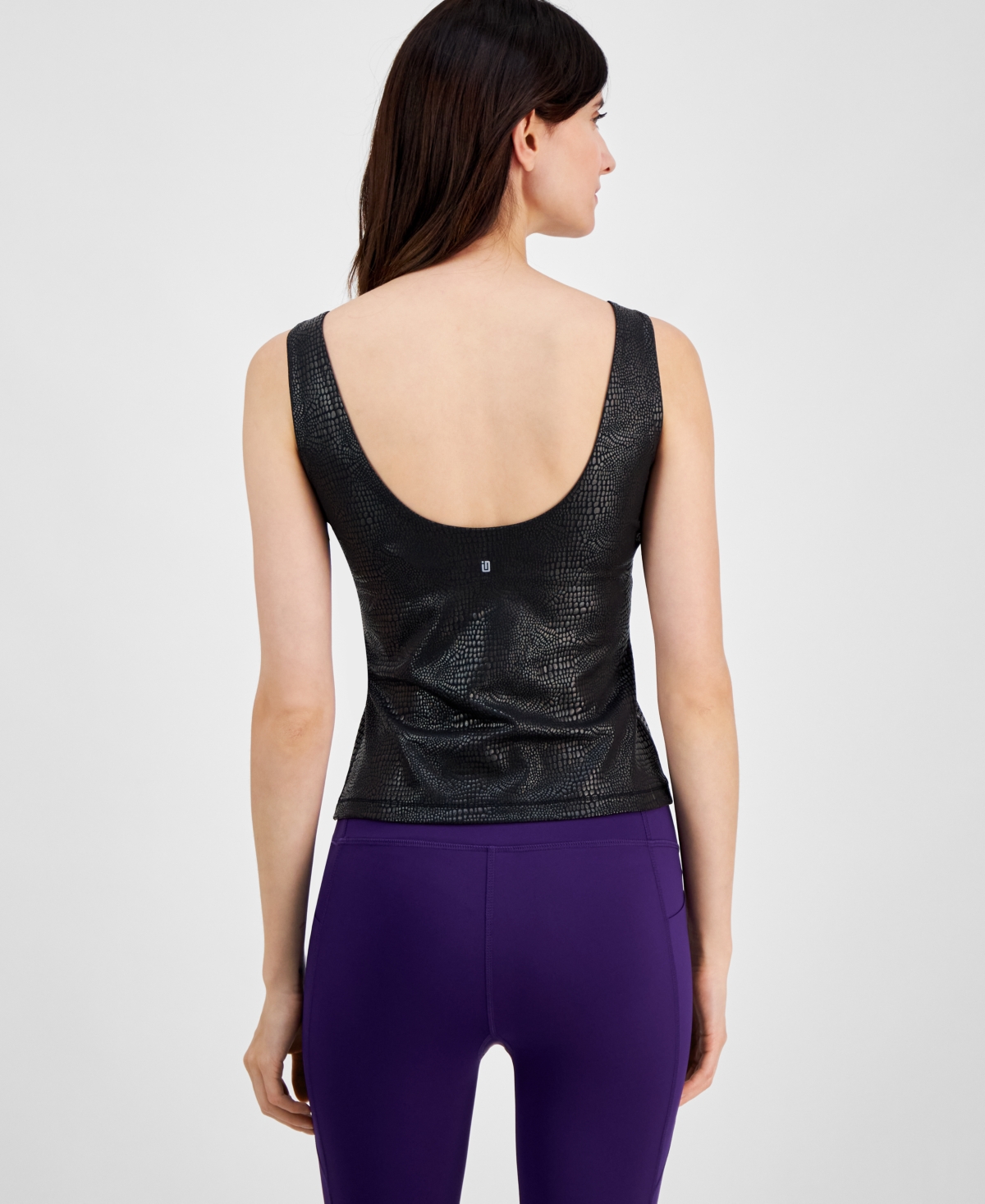 Id Ideology Women's Animal Foil Tank Top, Created for Macy's