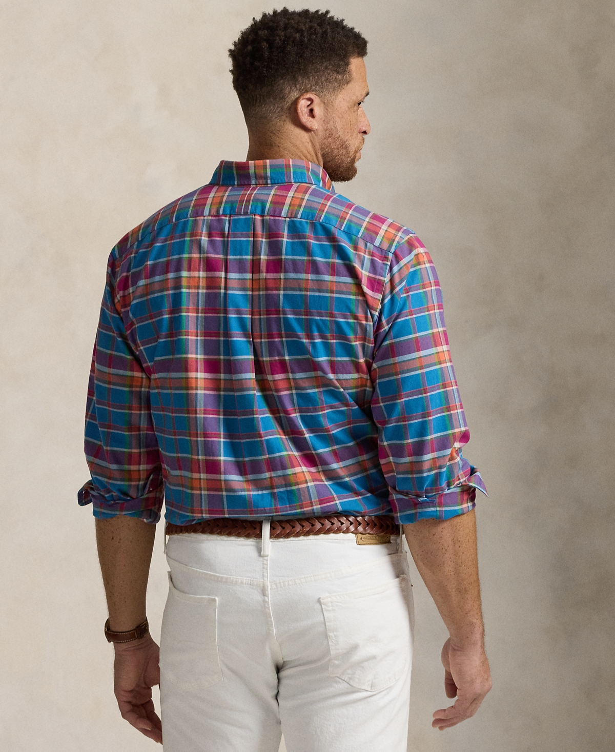 Polo Ralph Lauren Men's Big & Tall Plaid Oxford Shirt