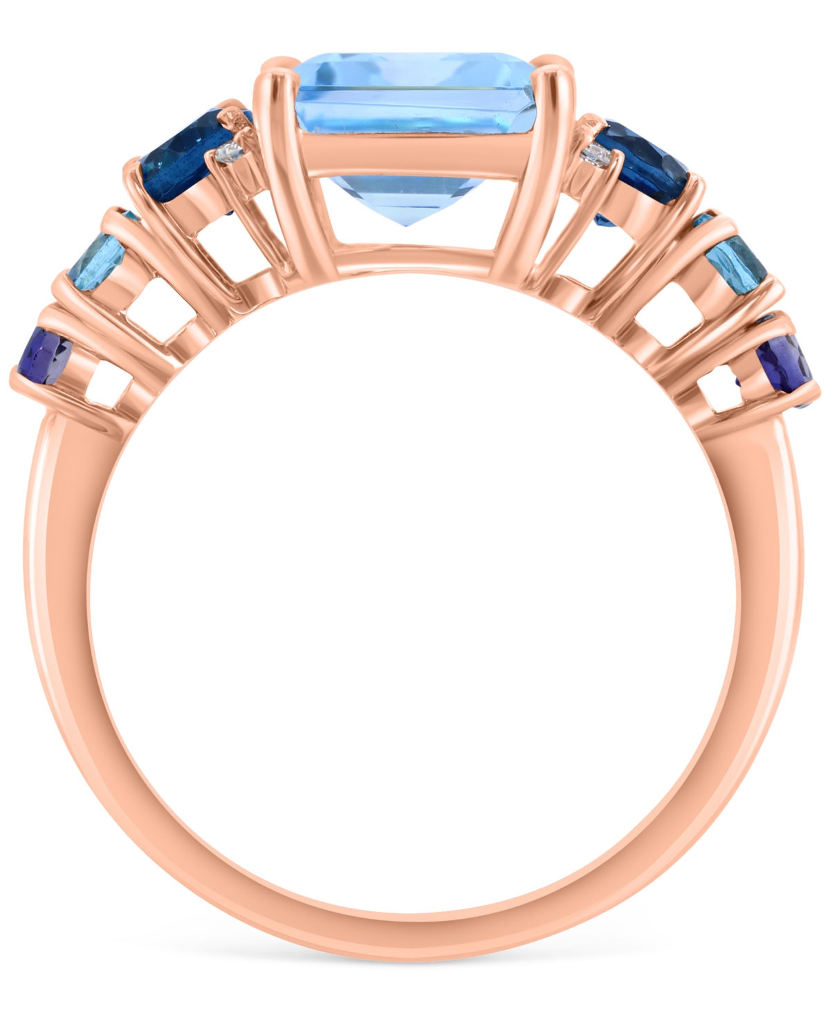Effy Collection Effy Multi-gemstone (4-5/8 Ct. T.w.) & Diamond Accent Ring In 14k Yellow Gold In Multi Gemstone