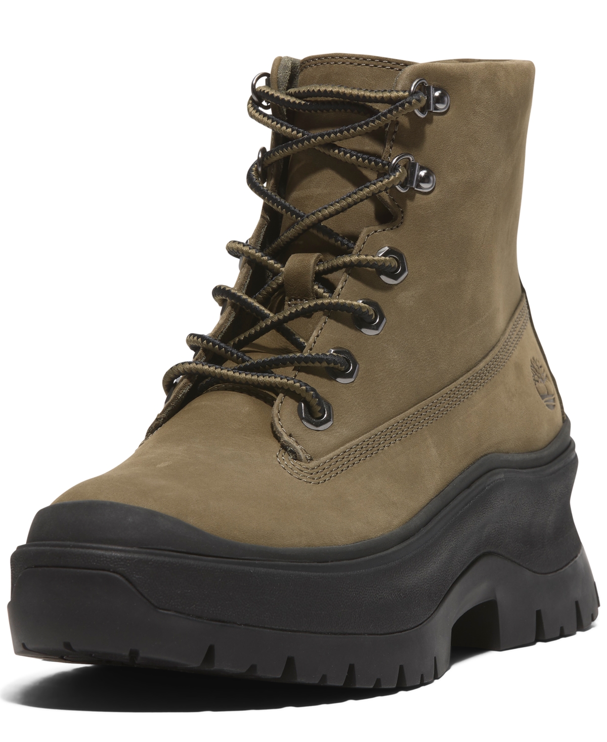 Timberland Women's Roxie Lane Mid Lace-up Boots From Finish Line In Olive Nubuck