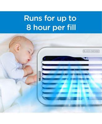 BLACK+DECKER Desktop Air Cooler, Personal Portable Fan with 3-Speeds, Evaporative Air Cooler with 0.5L Water Tank