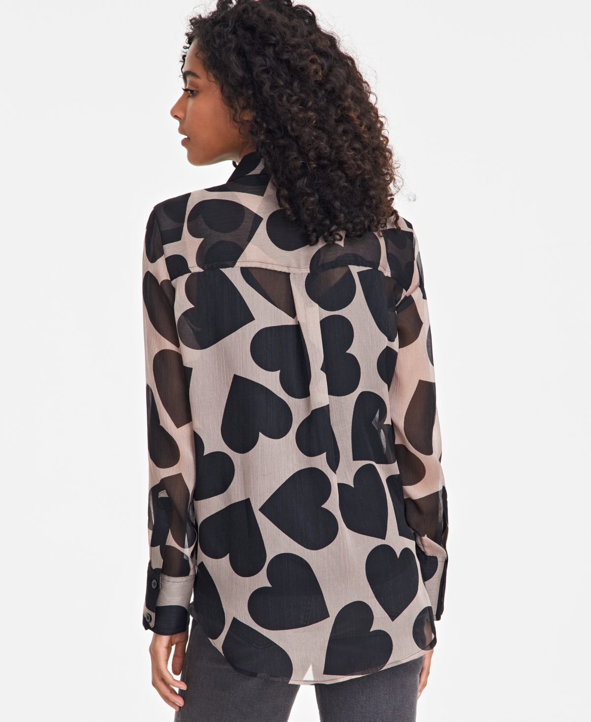 On 34th Women's Textured Relaxed Button Front Blouse, Exclusively At Macy's In Antique Blush