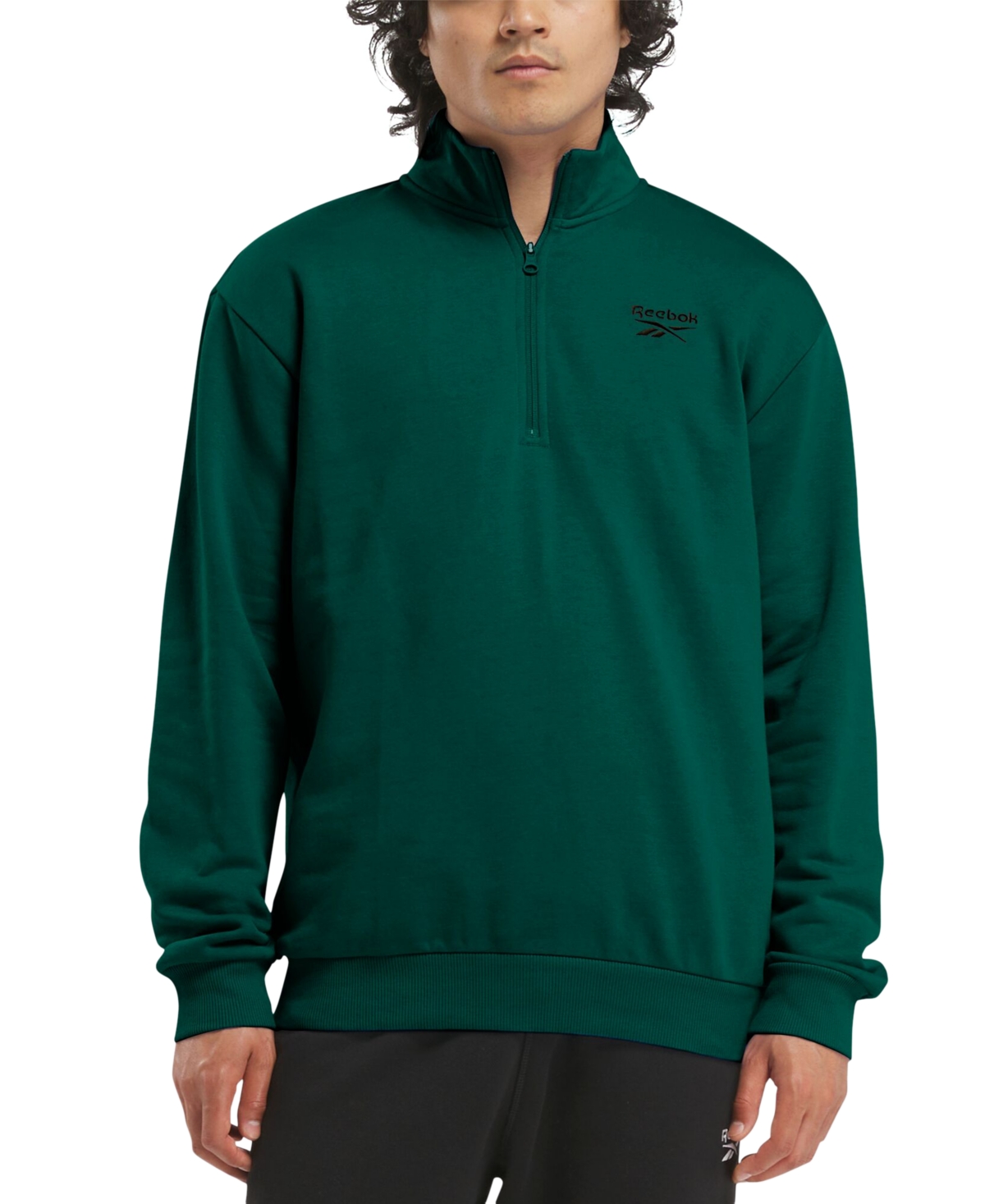 Men's Identity Regular-Fit Quarter-Zip Fleece Sweatshirt - College Green