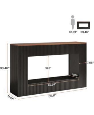 55-Inch Wood Modern Storage Console &amp;#x2013; TV Stand