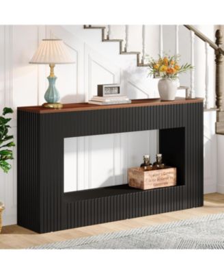 55-Inch Wood Modern Storage Console &amp;#x2013; TV Stand