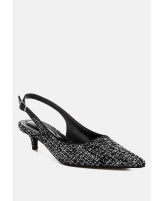Zehra Boucle Slingback Pumps